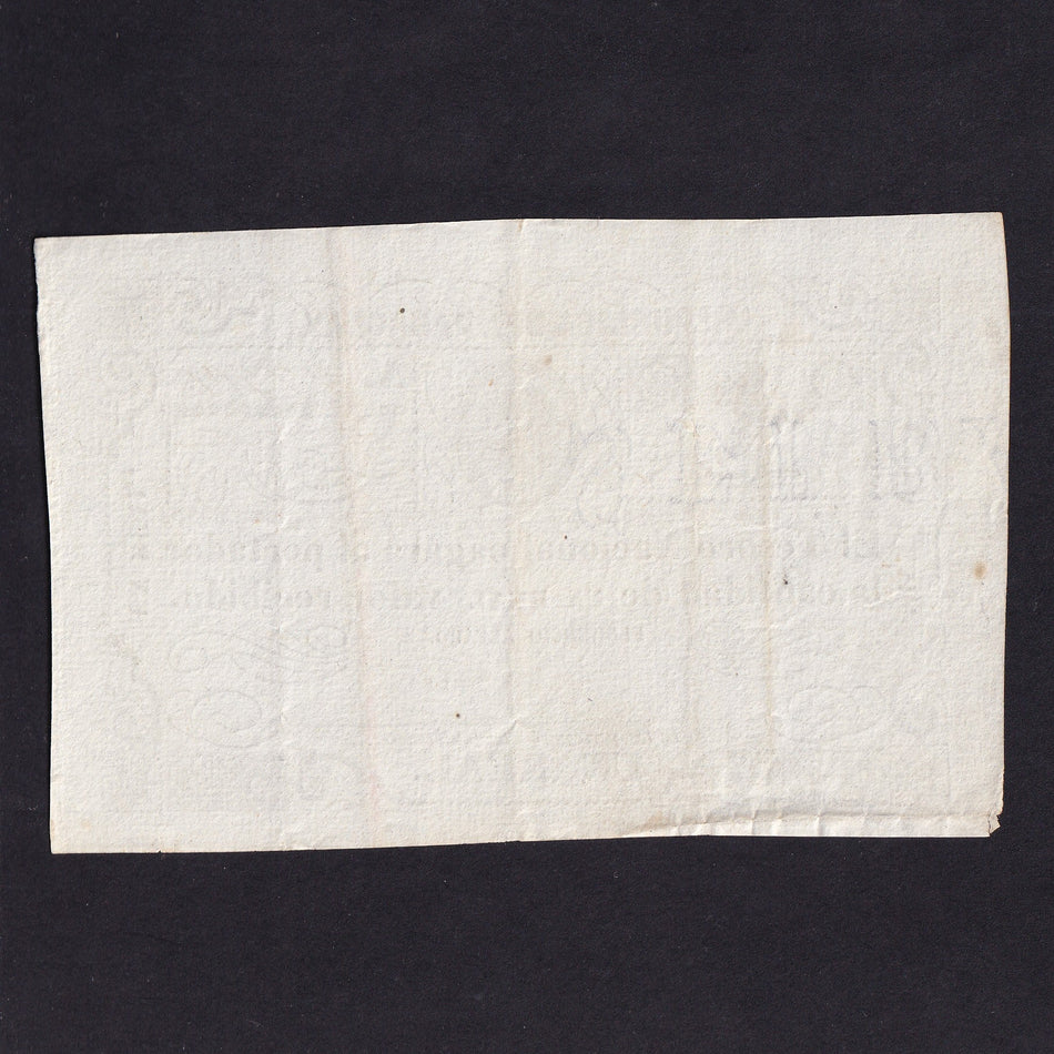 Paraguay (P18) 1 Real, 1865, no.27500, Good VF