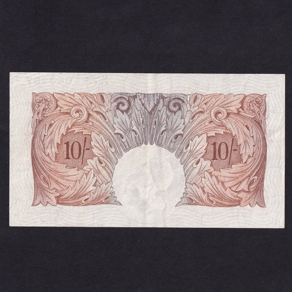 Bank of England (B210) Mahon, 10 Shillings, X77 640987, Good VF