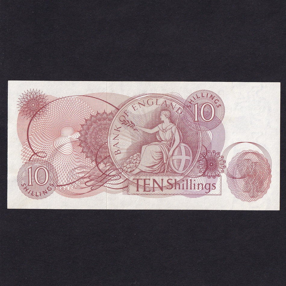 Bank of England (B295) Hollom, 10 Shillings, 37B, UNC
