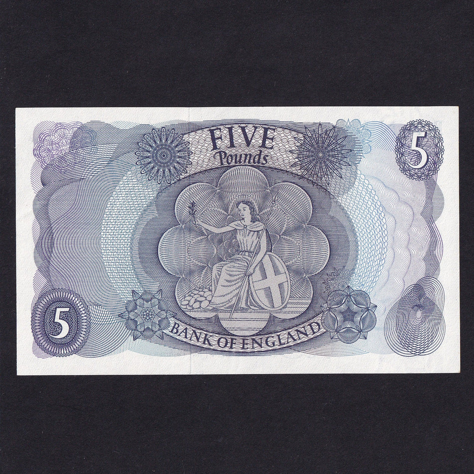 Bank of England (B297) Hollom, £5, H31, Good EF