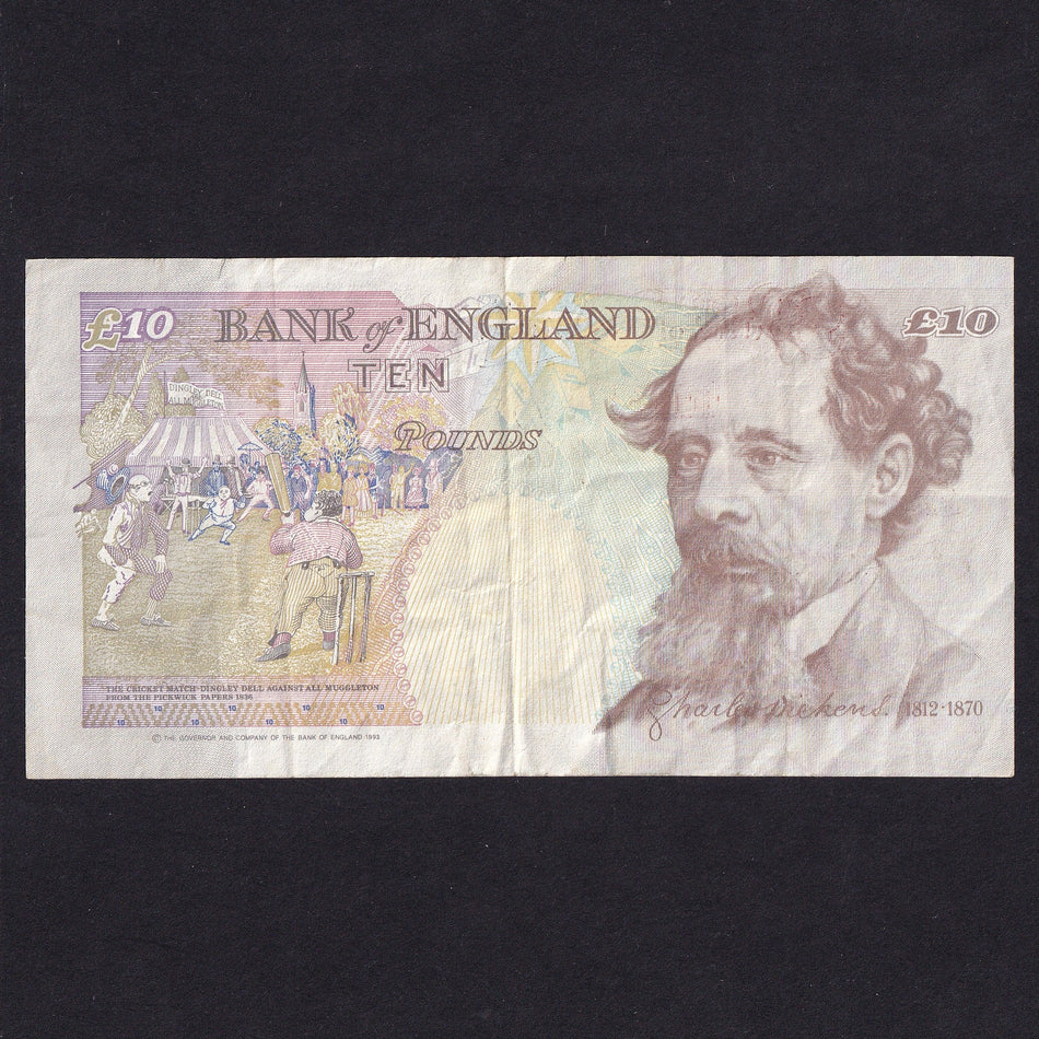 Bank of England (B369r) Kentfield, £10 registration note, AA00 000000, VF