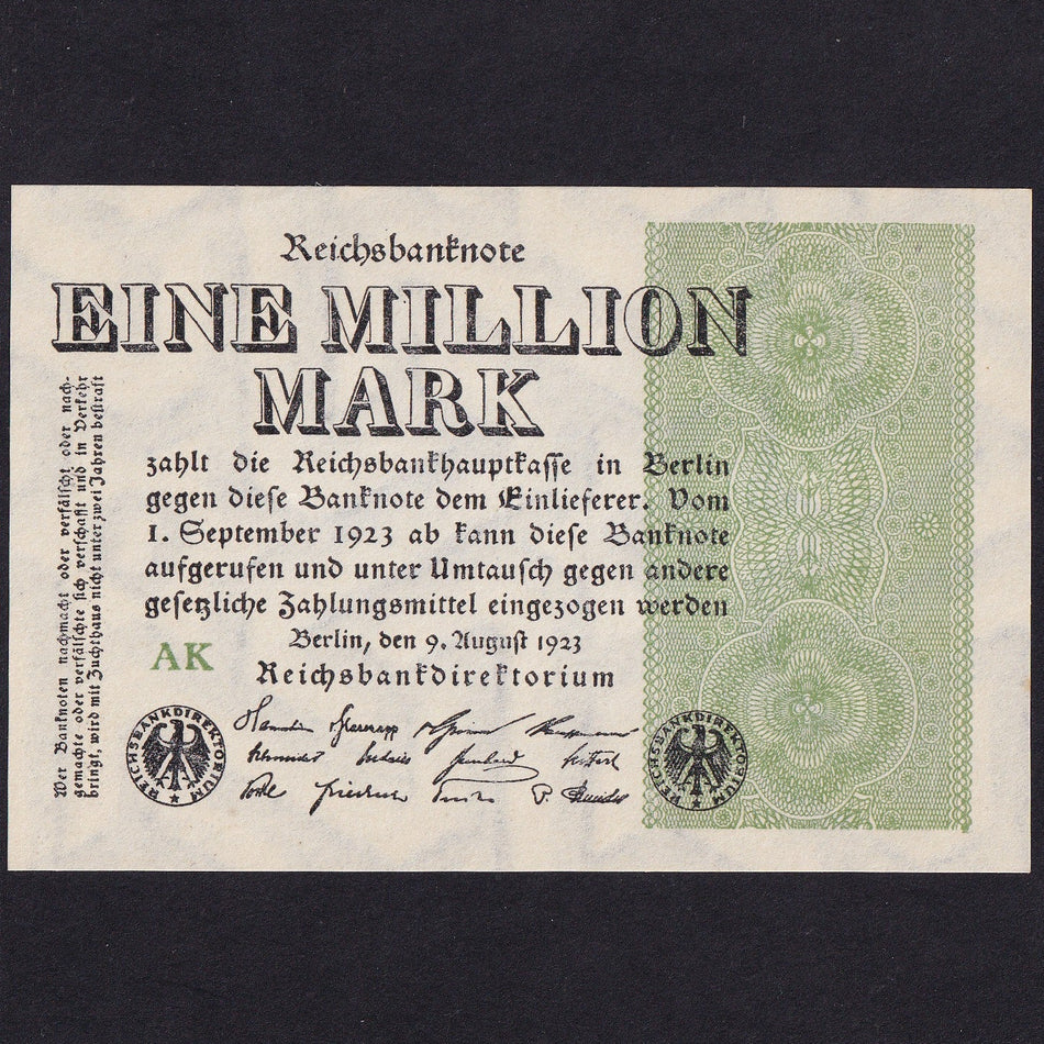 Germany (P102) 1 Million Mark, 1923, UNC