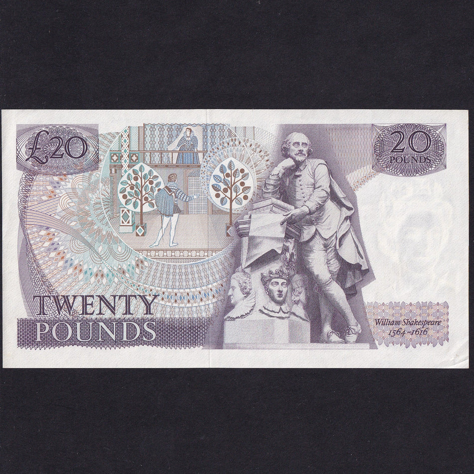 Bank of England (B318) Fforde, £20, A01 000104, low number & first million, Good EF