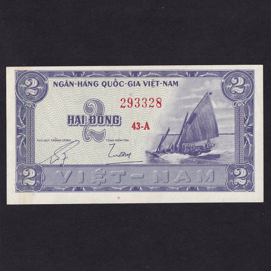 South Vietnam (P12a) 2 Dong, 1965, UNC