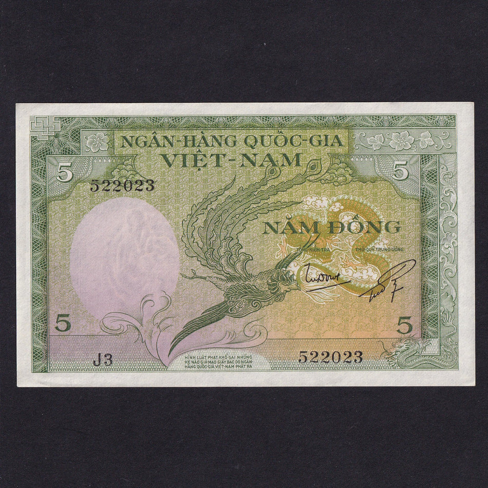 South Vietnam (2a) 5 Dong, 1955, UNC