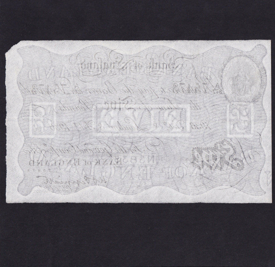 Bank of England (B241) Peppiatt, £5, 8 February 1936, A/277 75473, pressed, Good VF
