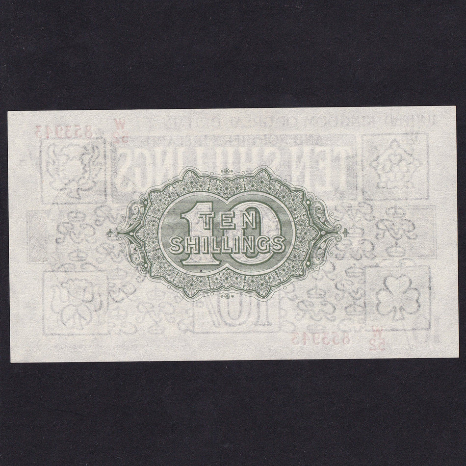 Treasury Series (T33) Fisher, £1, Northern Ireland, W52 853943, serial number indents on reverse, Good EF/ UNC