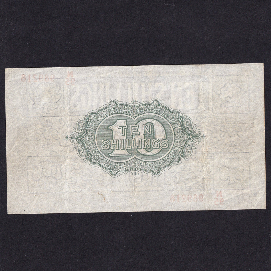 Treasury Series (T30) Fisher, 10 Shillings, N95 989218, watermark composite, VF