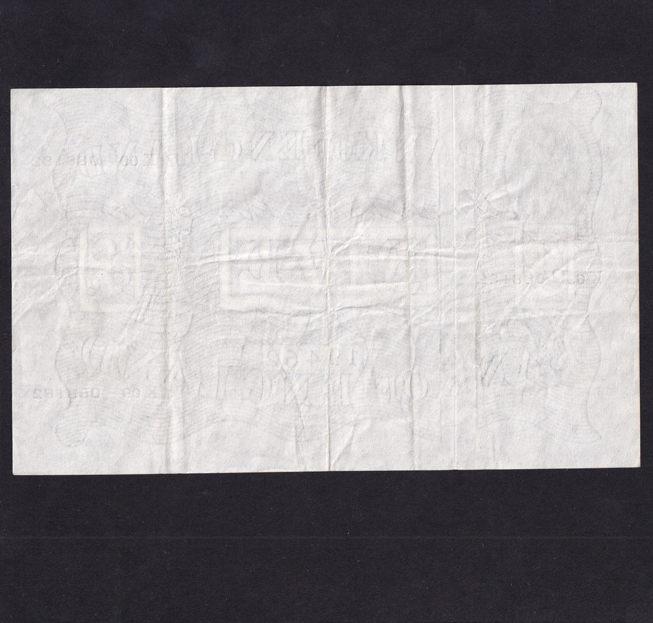 Bank of England (B255) Peppiatt, £5, 27th August 1945, K09 088182, thick paper, F/VF
