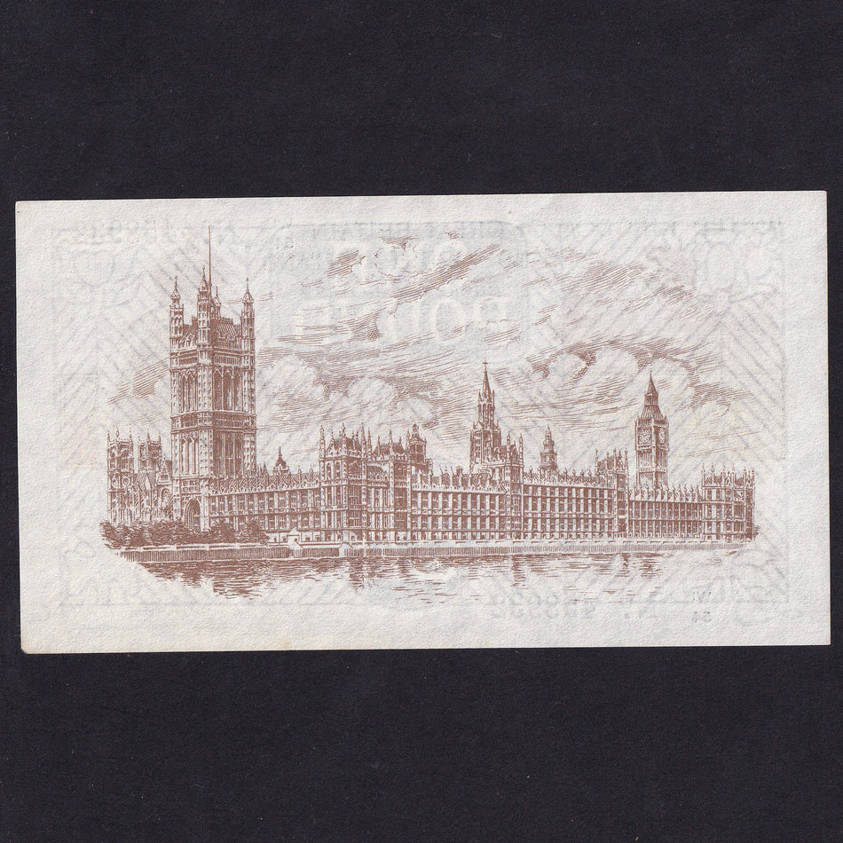 Treasury Series (T34) Fisher, £1, Northern Ireland, W1/54 458932, pressed, Fine