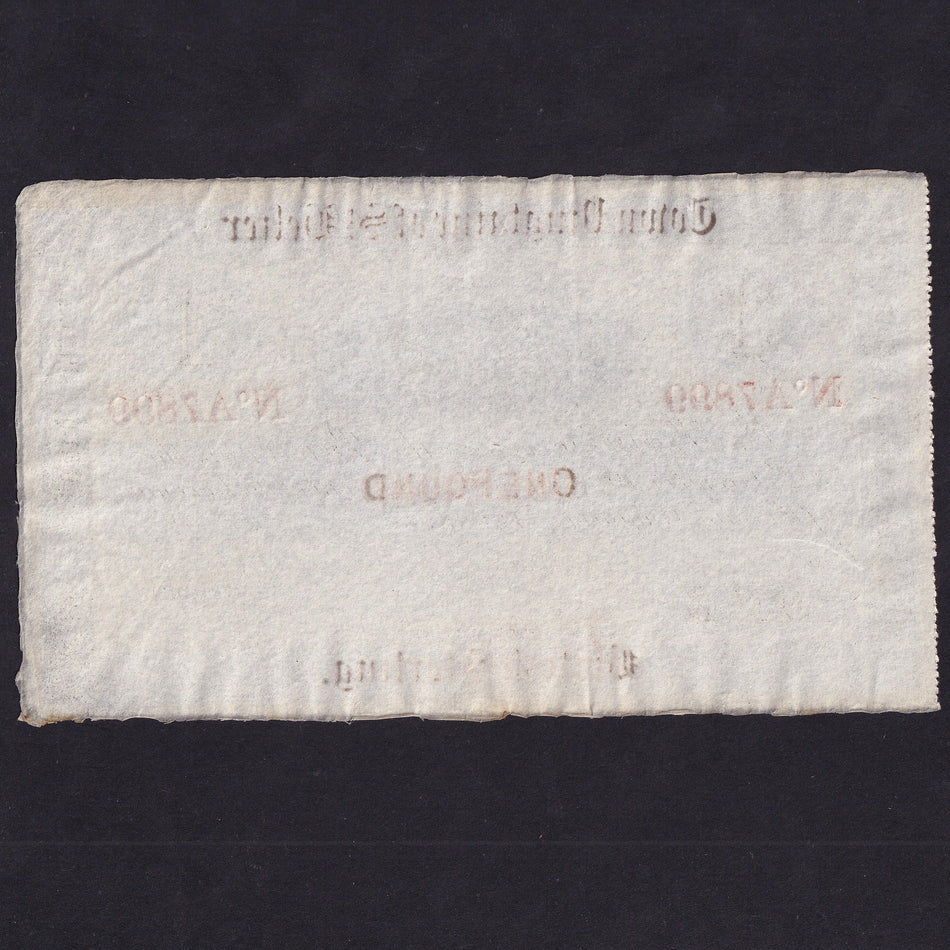 Jersey (PS238) Town Vingtaine of St Helier, £1 31st December 19xx, no A7899, unissued note, rare type