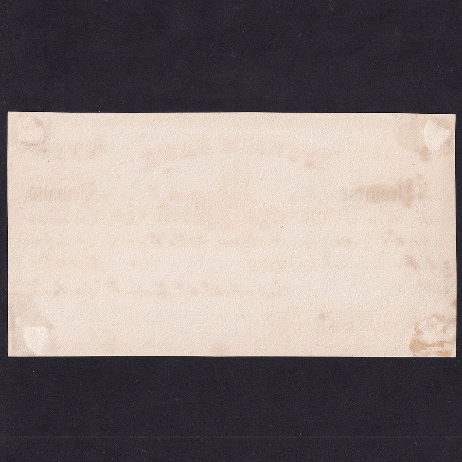 Provincial - Ipswich Bank, £10 obverse proof, for Bacon, Cobbold, Rodwel and Cobbol, Outing 1045 FOR TYPE but n o £0 note listed, VF