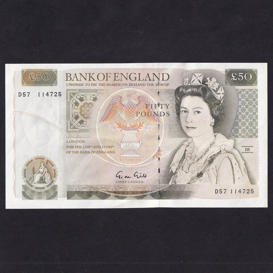 Bank of England (B356) Gill, £50, D57, from bundle of 50, A/UNC