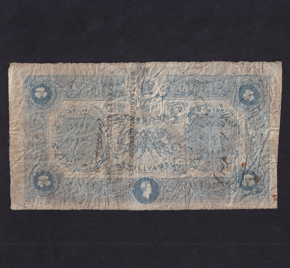 Ireland, Gibbons & Williams, £3 note, 1st September 1833, no.1119, PB159, rust, Good Fine