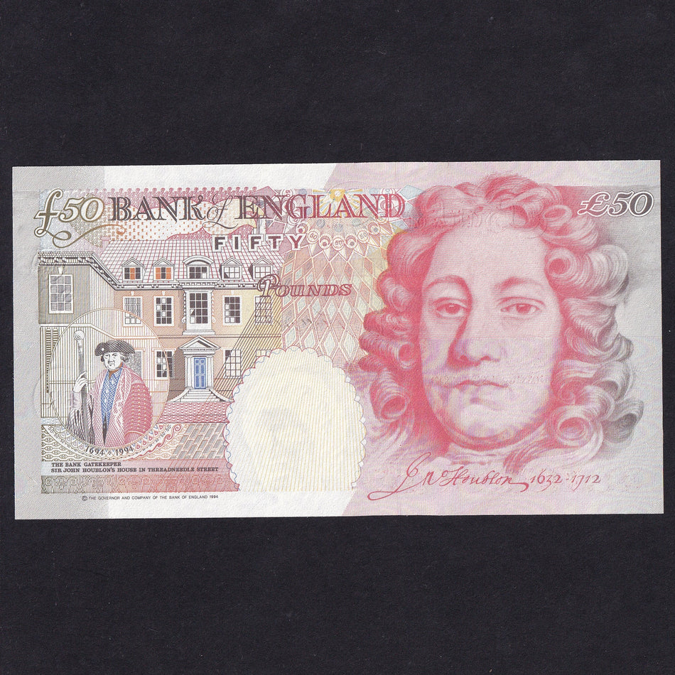 Bank of England (B377) Kentfield, £50, first million, A01 004339, UNC