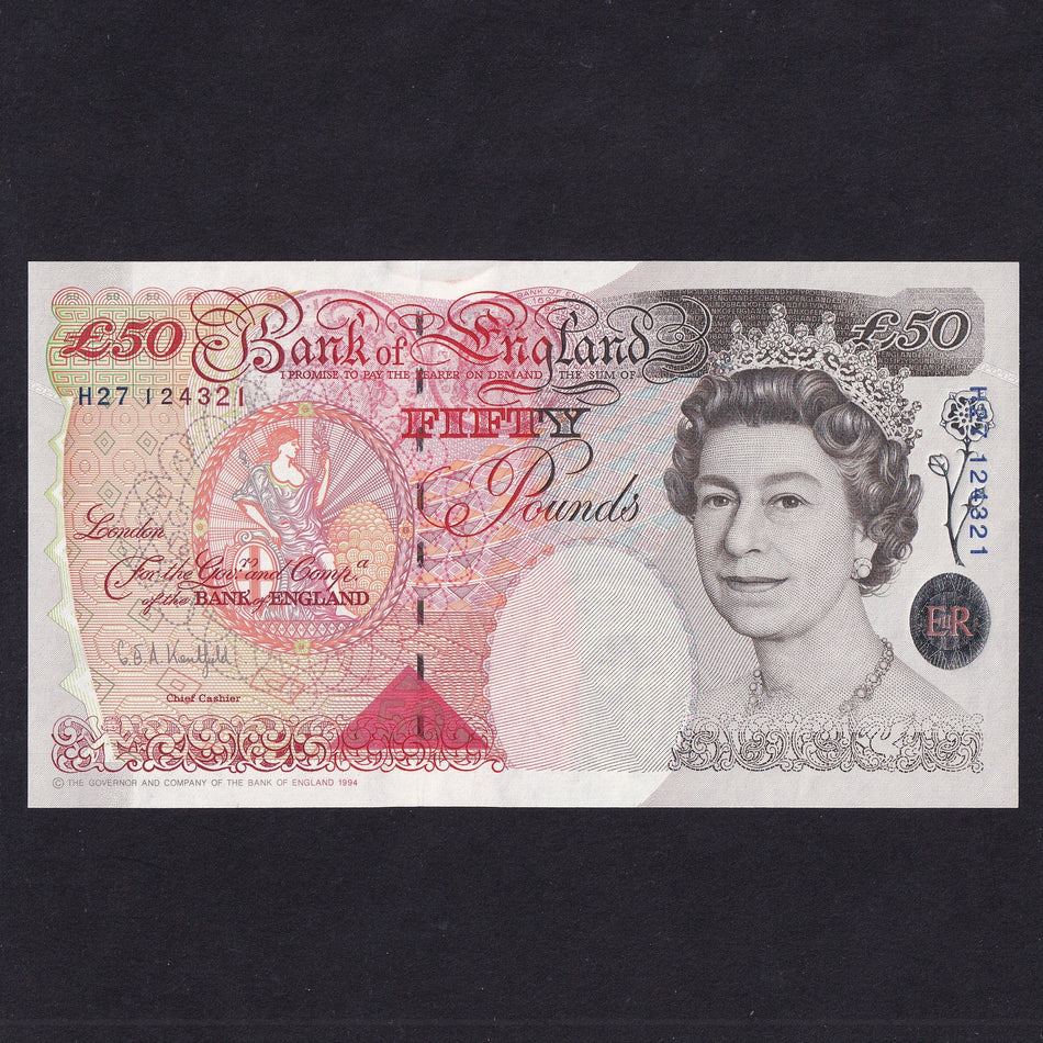 Bank of England (B377) Kentfield, £50, H27, UNC