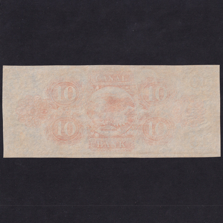 US Obsolete, Louisiana Canal Bank, £10, 18xx, New Orleans, UNC