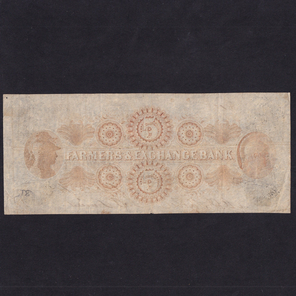 US Obsolete - South Carolina, $5, 1861, Farmers & Exchange Bank, no.512, Fine