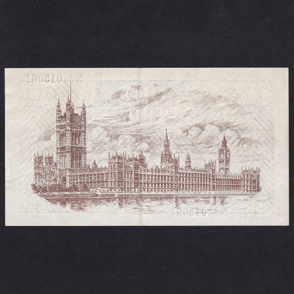 Treasury Series (T31) Fisher, £1, D1/89 015061, watermark composite, serial indents, Good VF