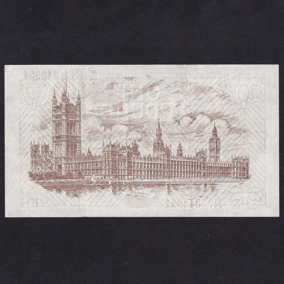 Treasury Series (T34) Fisher, £1, Northern Ireland, S1/96 342954, serial indents reverse, Good VF
