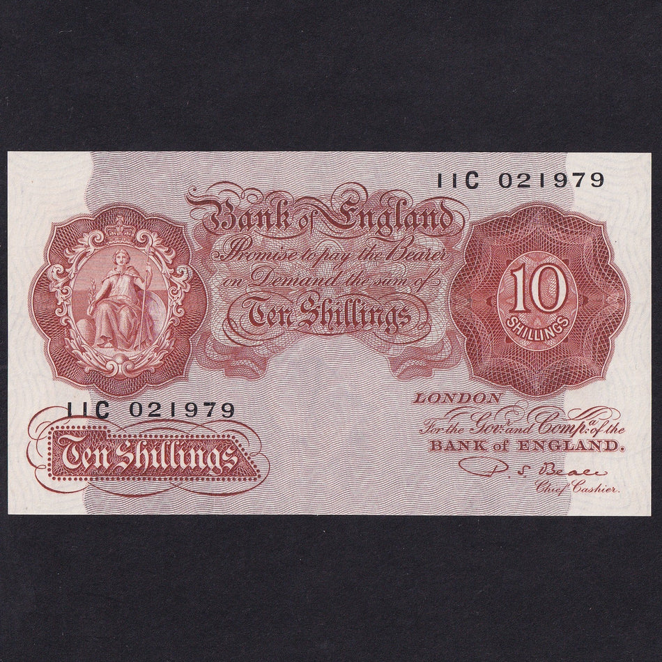 Bank of England (B265) Beale, 10 Shillings, 11C, Good EF