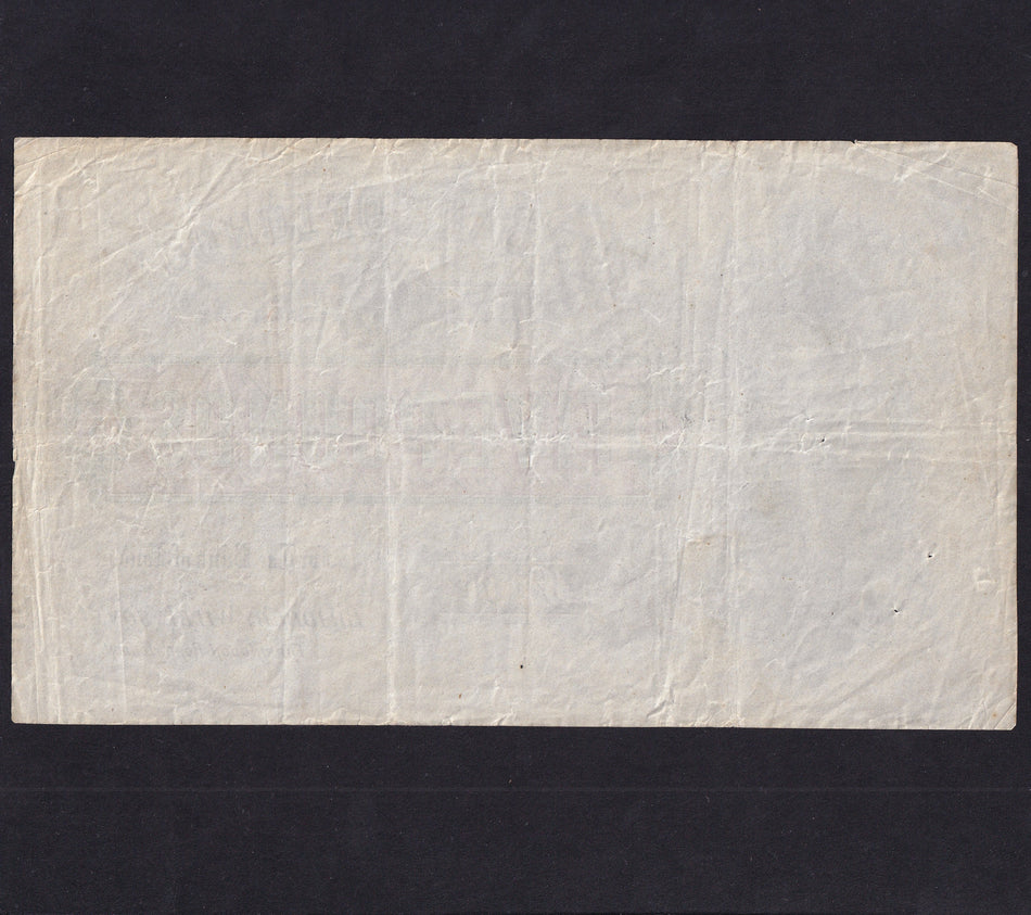 Promotional - Bradbury Wilkinson, The Bank of London, £5, 1867, promotional note, A/VF