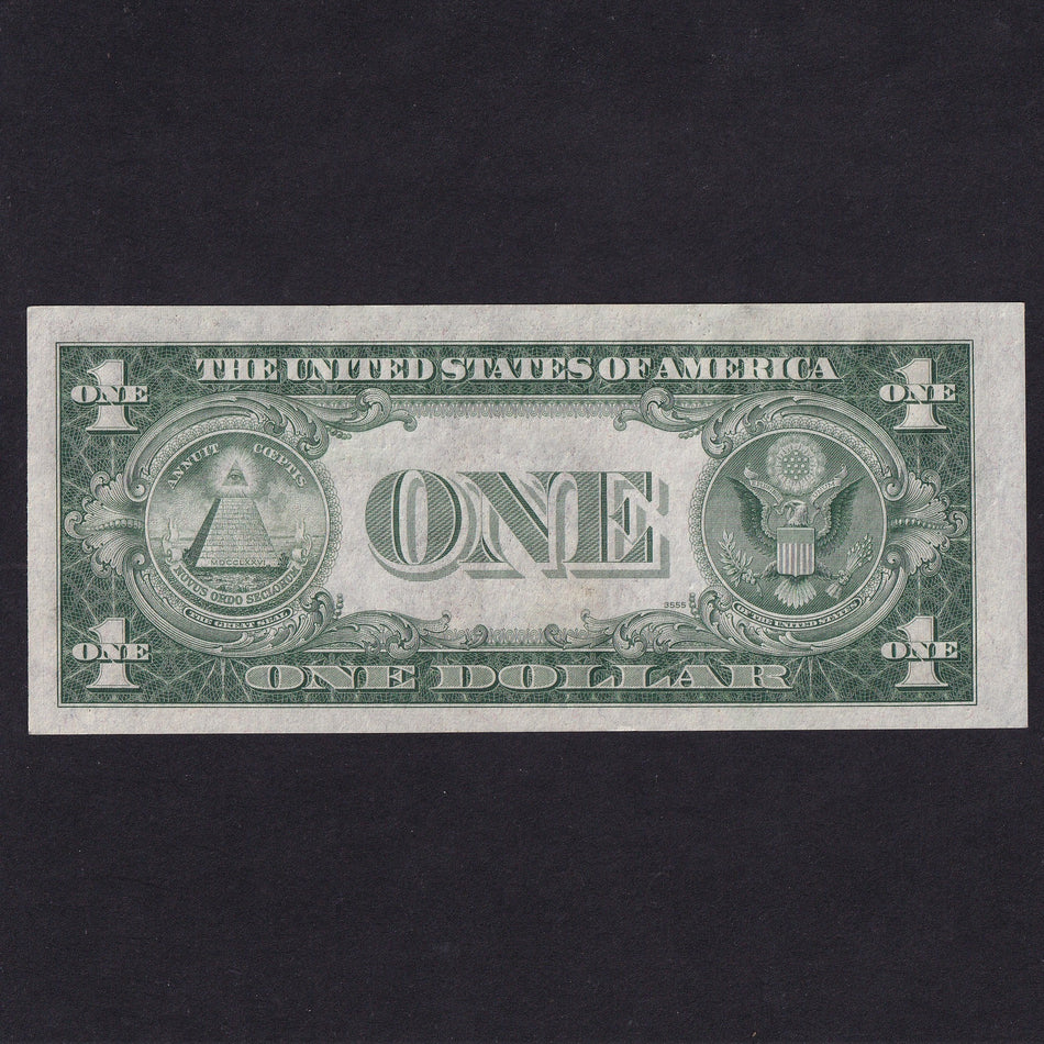 USA (P416Ay) $1, 1935A, yellow seal used North Africa WWII, R94837561C A/UNC