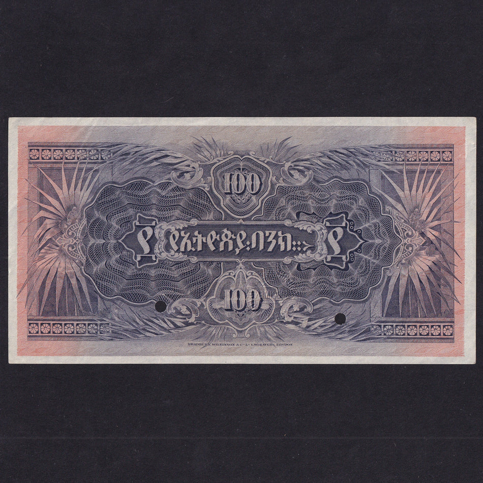 Abyssinia (P4s) 100 Thalers specimen, 19xx, EF