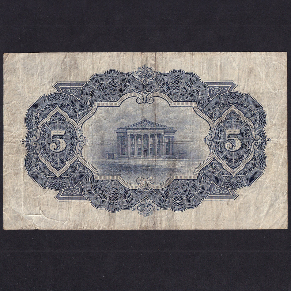Scotland (P328b) Commercial Bank of Scotland, £5, 1st December 1928, 14/U 09290, PMSCO62b, VG