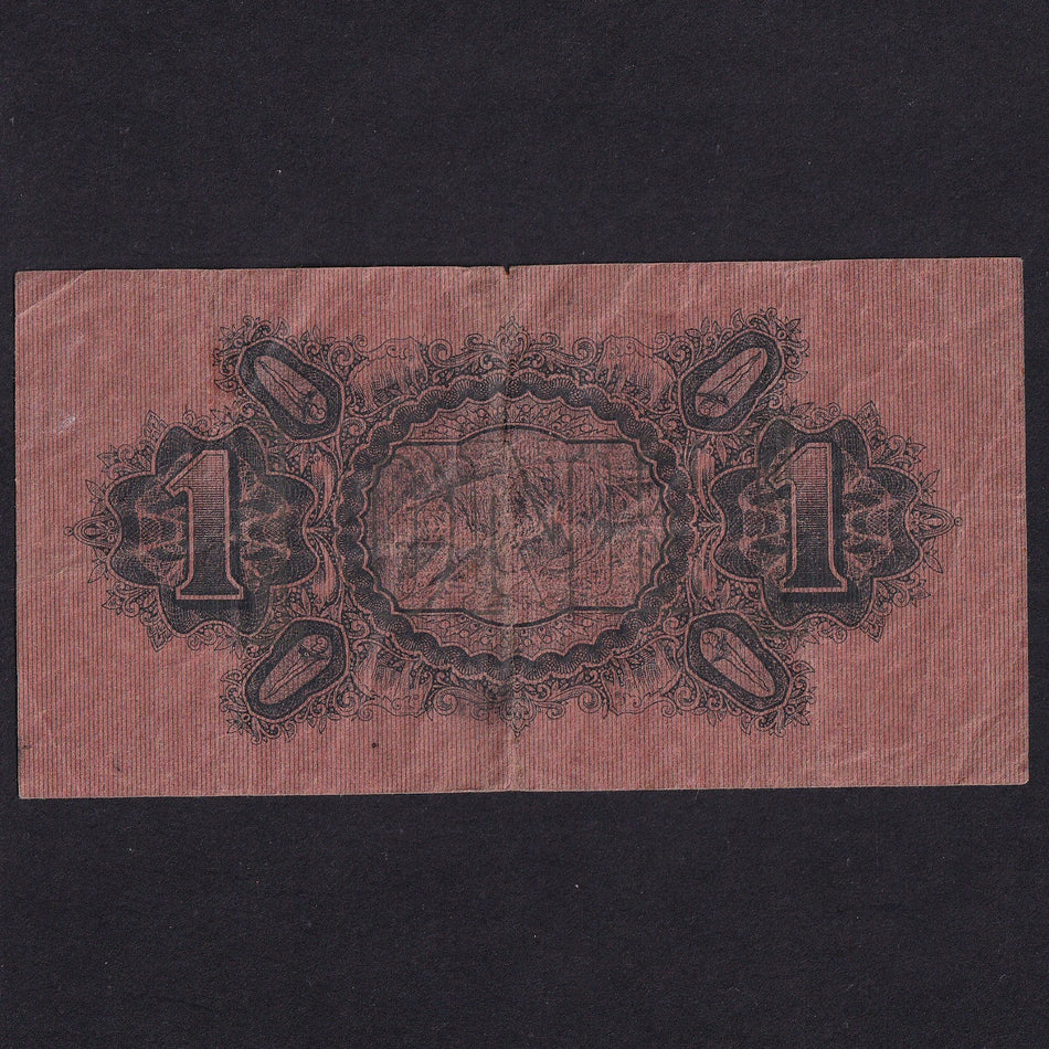 Straits Settlements (P1c) $1, 10th July 1916, C/63 97298, A/VF