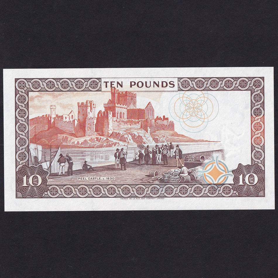 Isle of Man (P44a) £10, 1998, Cashen, H000005, low number, mid series M537, UNC
