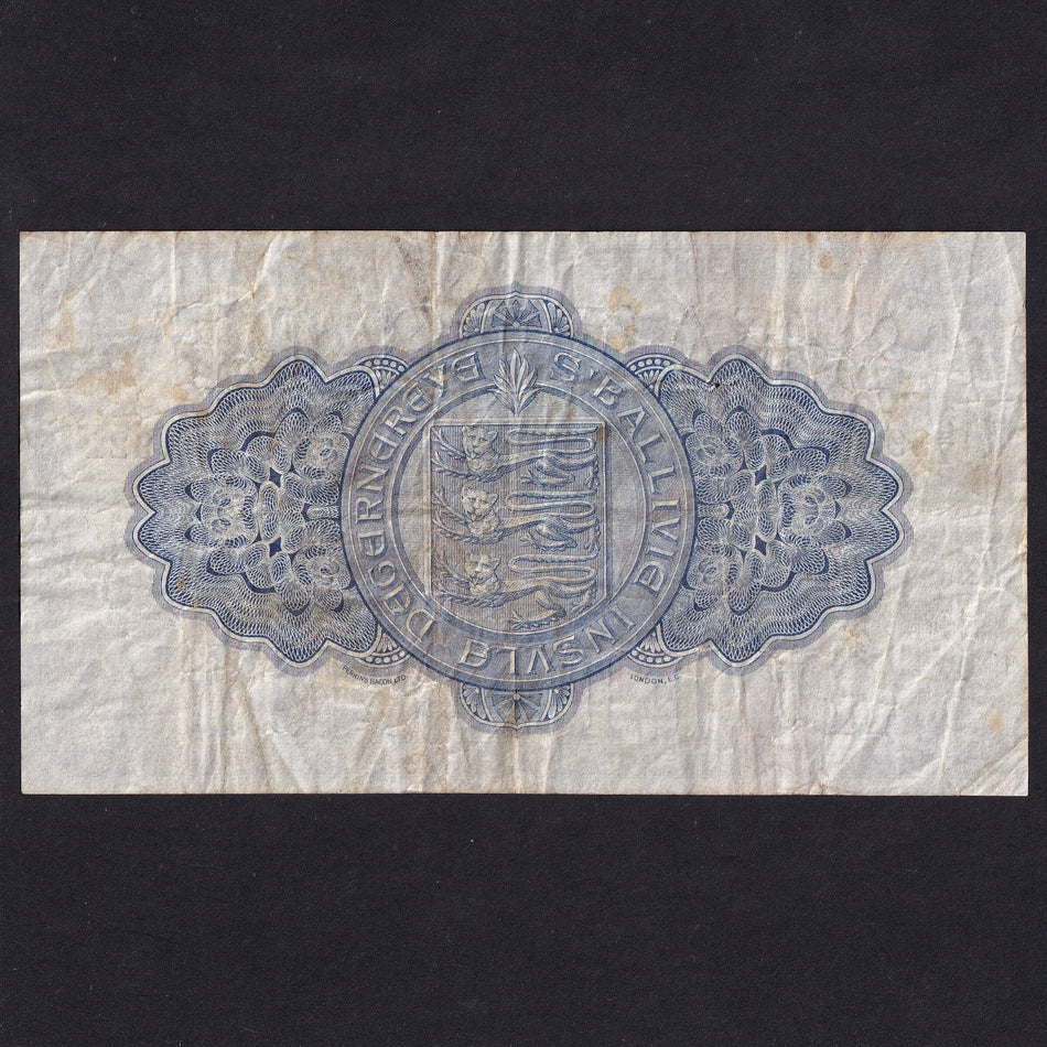 Guernsey (P16a) £1, 1st July 1939, QY 3921, G226, mark, Fine