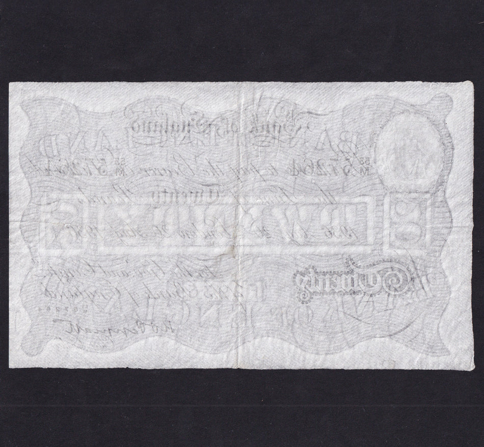 Bank of England (B243) Peppiatt, £20, 20th August 1936, 53M 57264, A/VF