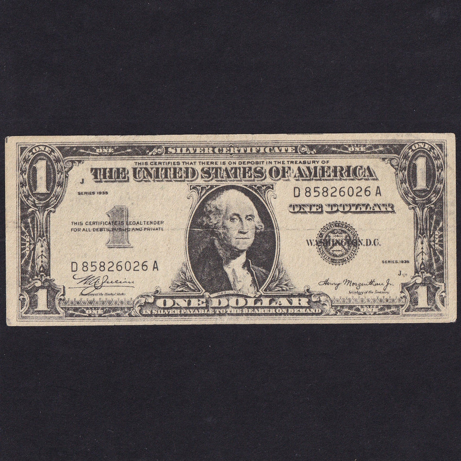 North Africa WW2, German air-drop propaganda note, $1, SB401, 'The Americans make empty promises' etc., VF