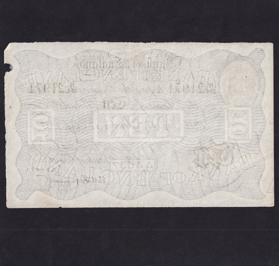Operation Bernhard - Nazi forgery 1942-44, Peppiatt, £10, these came from Argentina recently, rust, VF