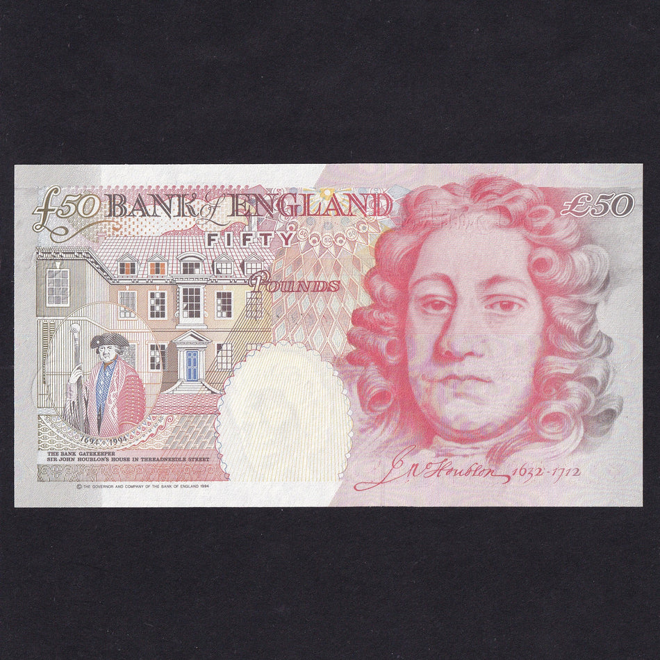 Bank of England (B377) Kentfield, £50, first million from circulation, A01 001266, UNC