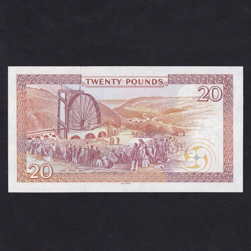 Isle of Man (P45b) £20, 2002-13, Shimmin, M543, mid-series, UNC