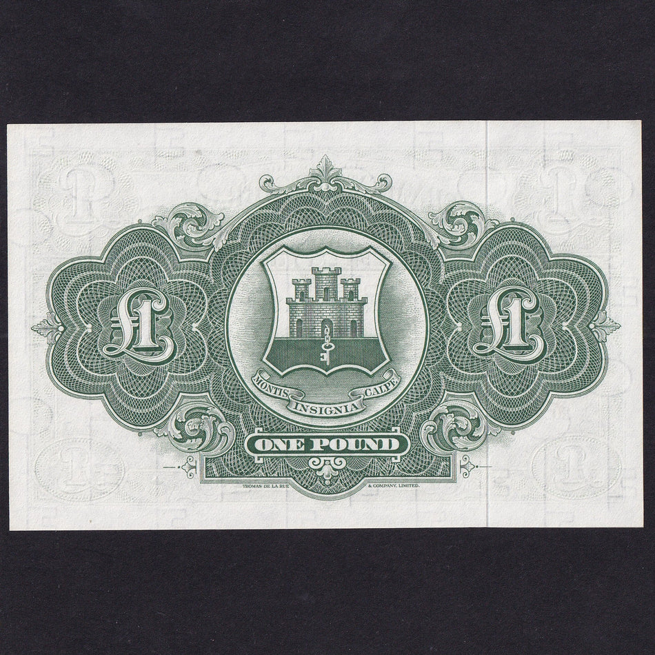 Gibraltar (P18b) £1, 20th November 1971, H270741, UNC