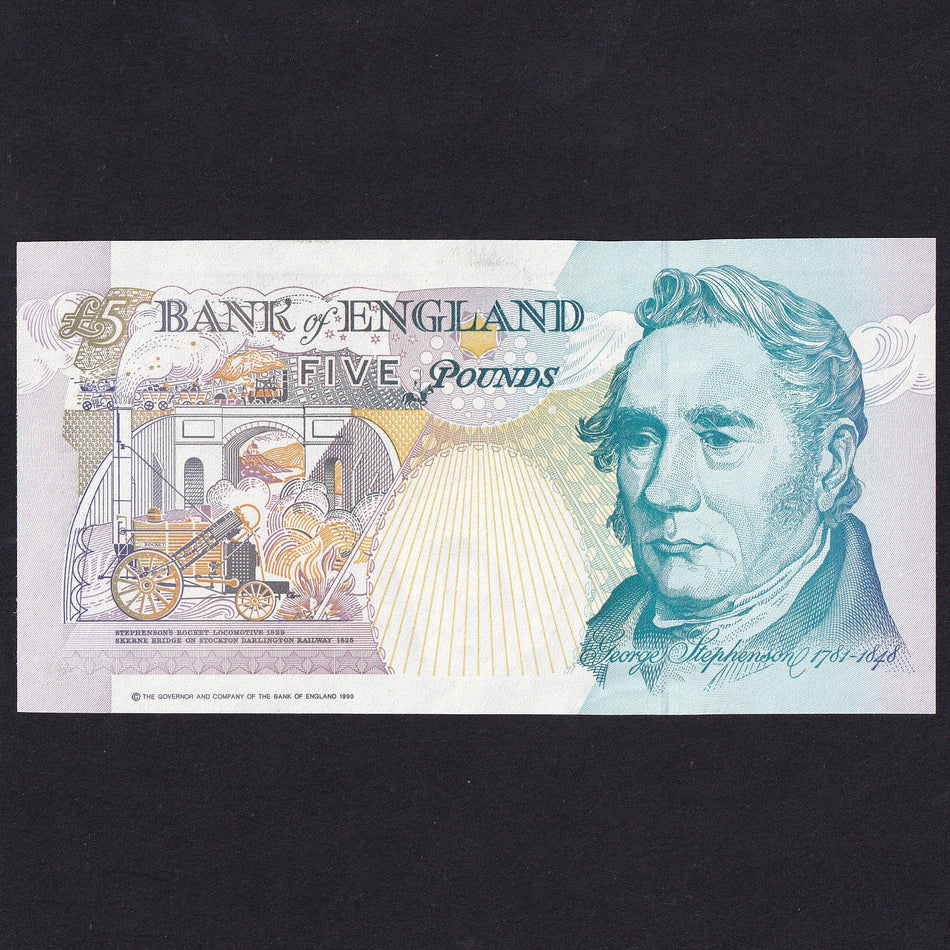 Bank of England (B363) Kentfield, £5, first million, AA01 006612, UNC