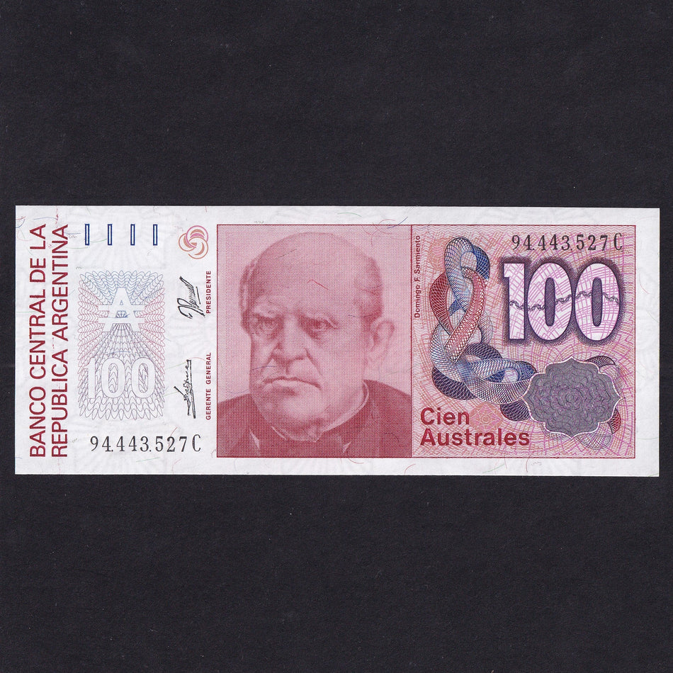 Argentina (P328c) 100 Australes, 1990, series C, UNC