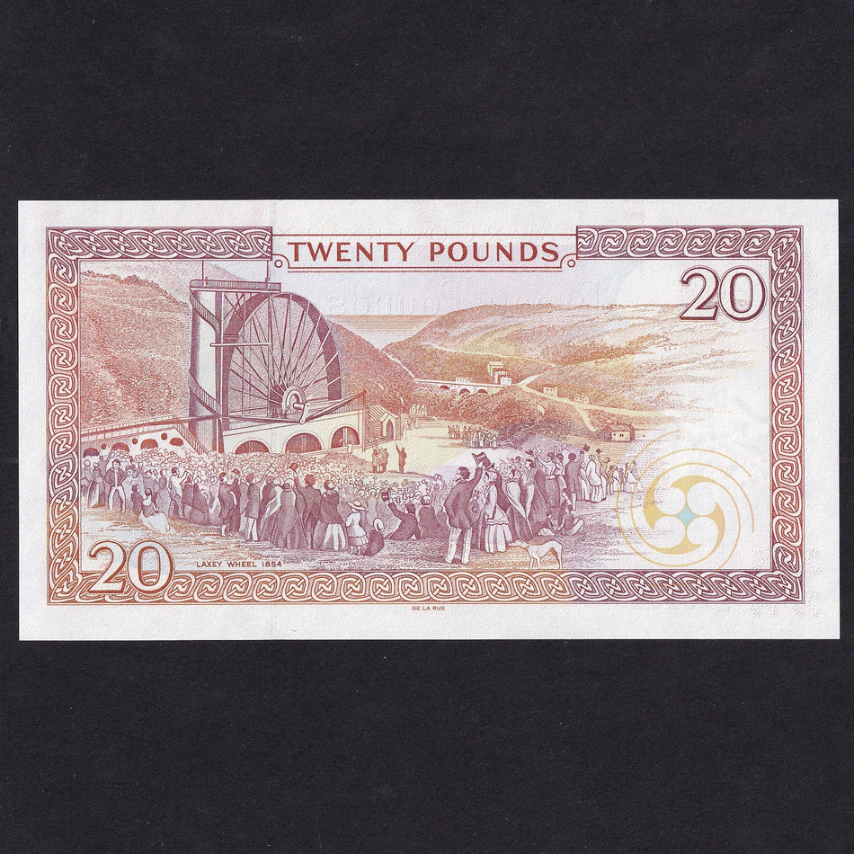 Isle of Man (P45b) £20, Shimmin but Limited, mid-series, UNC