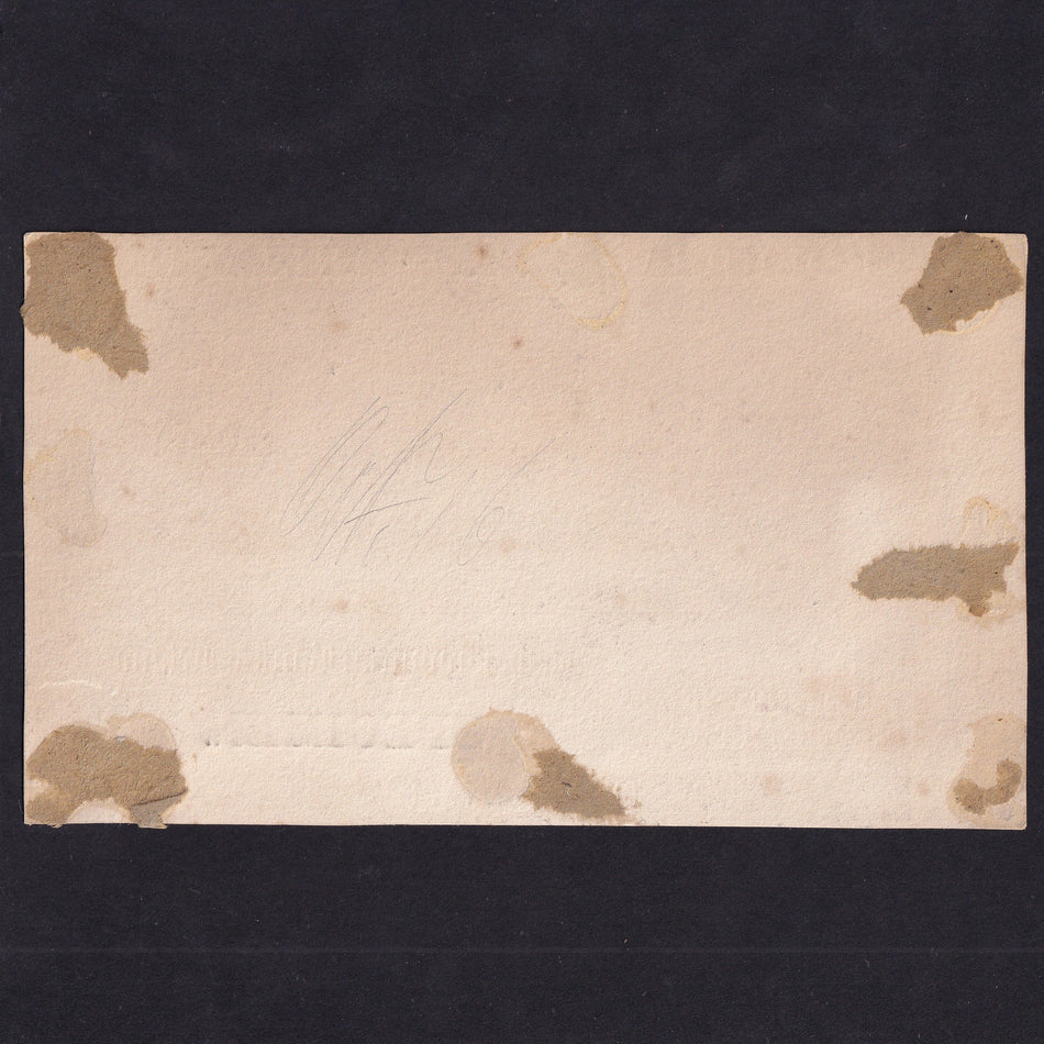 Ireland (P306p) Provincial Bank of Ireland, 30 Shillings obverse proof specimen, 1841, Queen Victoria, Omagh branch, PMI PR37p, tear and rust, mount marks, Good Fine