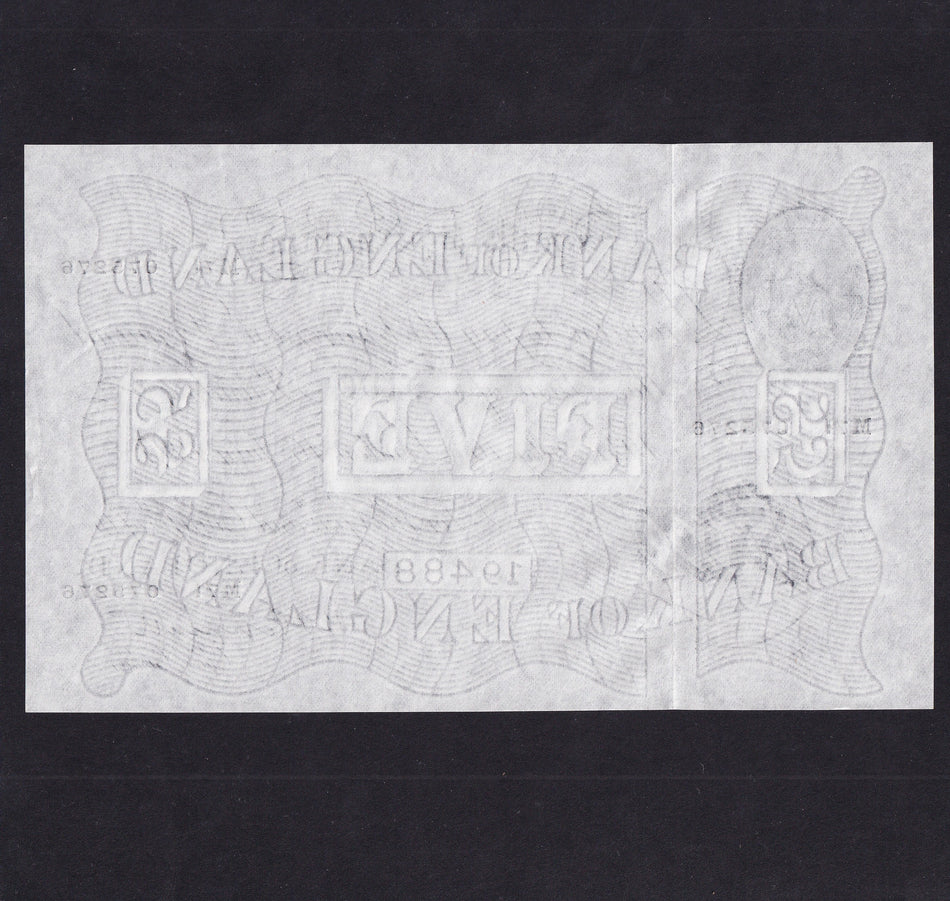 Bank of England (B264) Peppiatt, £5, 16th July 1947, last series, M71, A/UNC