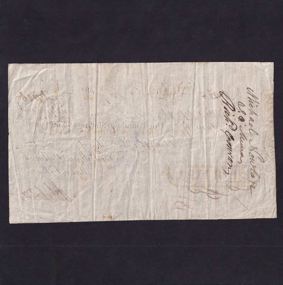 Ireland, Dublin, 1 Guinea (1 Pound 2 Shillings & 9 Pence), 3rd July 1805, for William Williams & Michael Finn, PB 222, superb example, VF