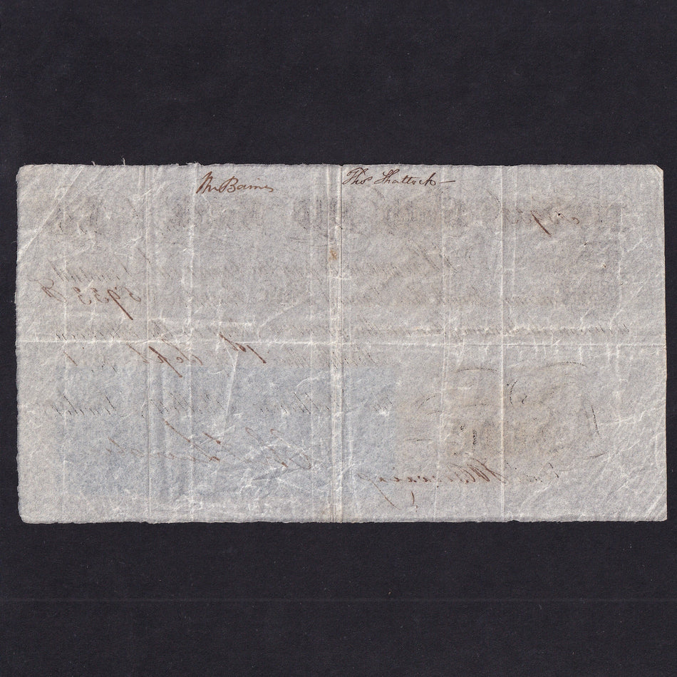 Provincial - Bath Old Bank, £5, 1st September 1841, for Hobhouse, Phillott & Lowder, no. 5933, Outing 86c, not hole-punched, VF