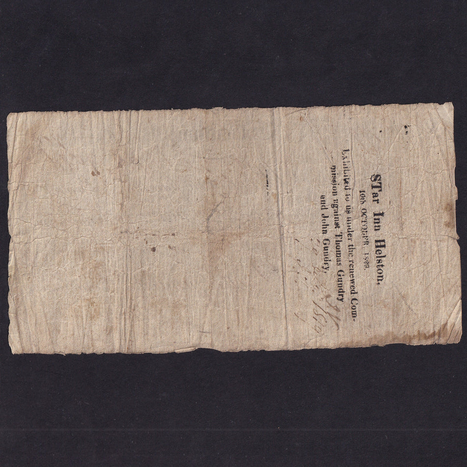Provincial - Goldsithney, £1, 1817, for Gundrys & Company, no. 709, Outing 833a, VG
