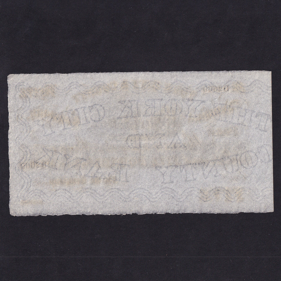Provincial - York City & County, £5, 18xx, No.D2669, unissued, Outing 2456d, A/UNC