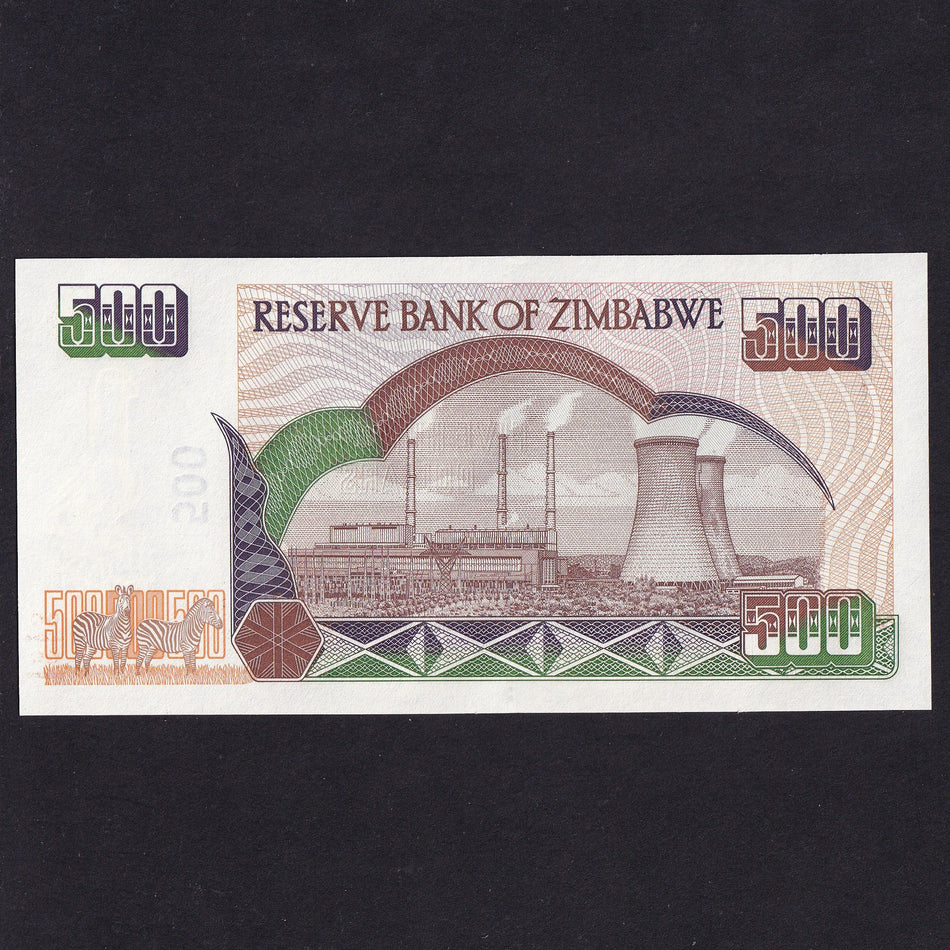 Zimbabwe (P11a) $500, 2001, TA, UNC
