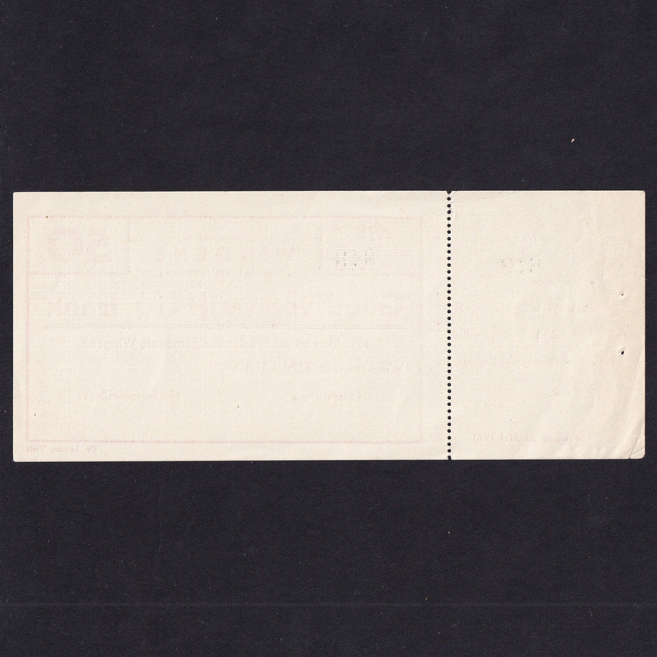 Belgium, 50 Frank WWII Emergency Issue, 22nd May 1940, Wingene, SB 1673, Good EF