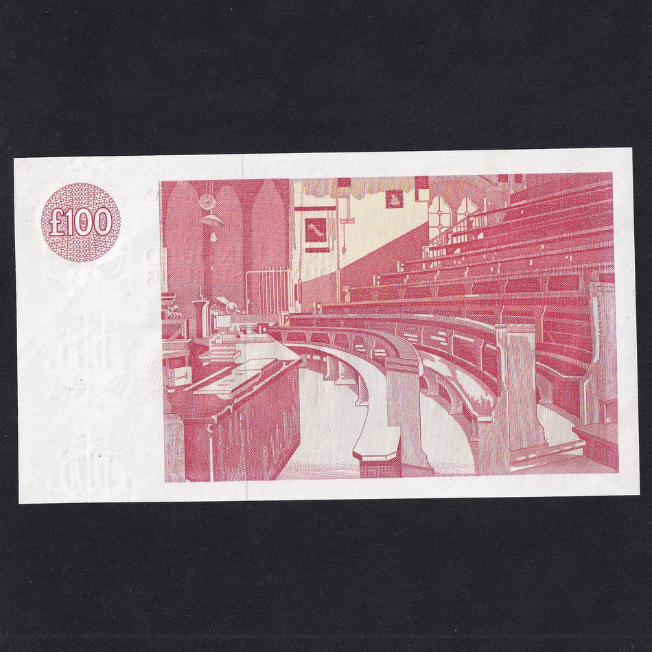 Scotland (P217b) Clydesdale Bank PLC, £100, 9th November 1991, Chief Executive, serial no. D/M 009562, Lord Kelvin, centre fold, Good EF